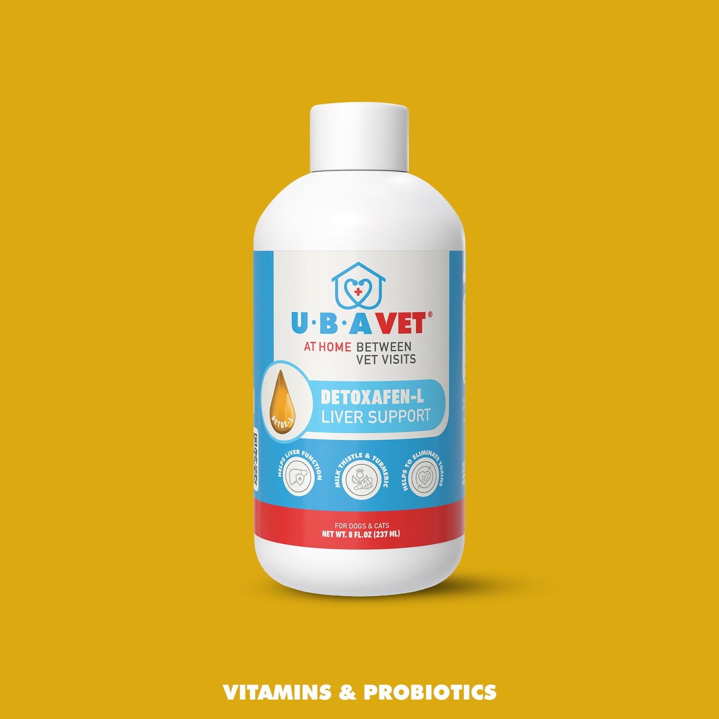 DETOXAFEN-L Liver Support Liquid 8 fl.oz. For Dogs and Cats