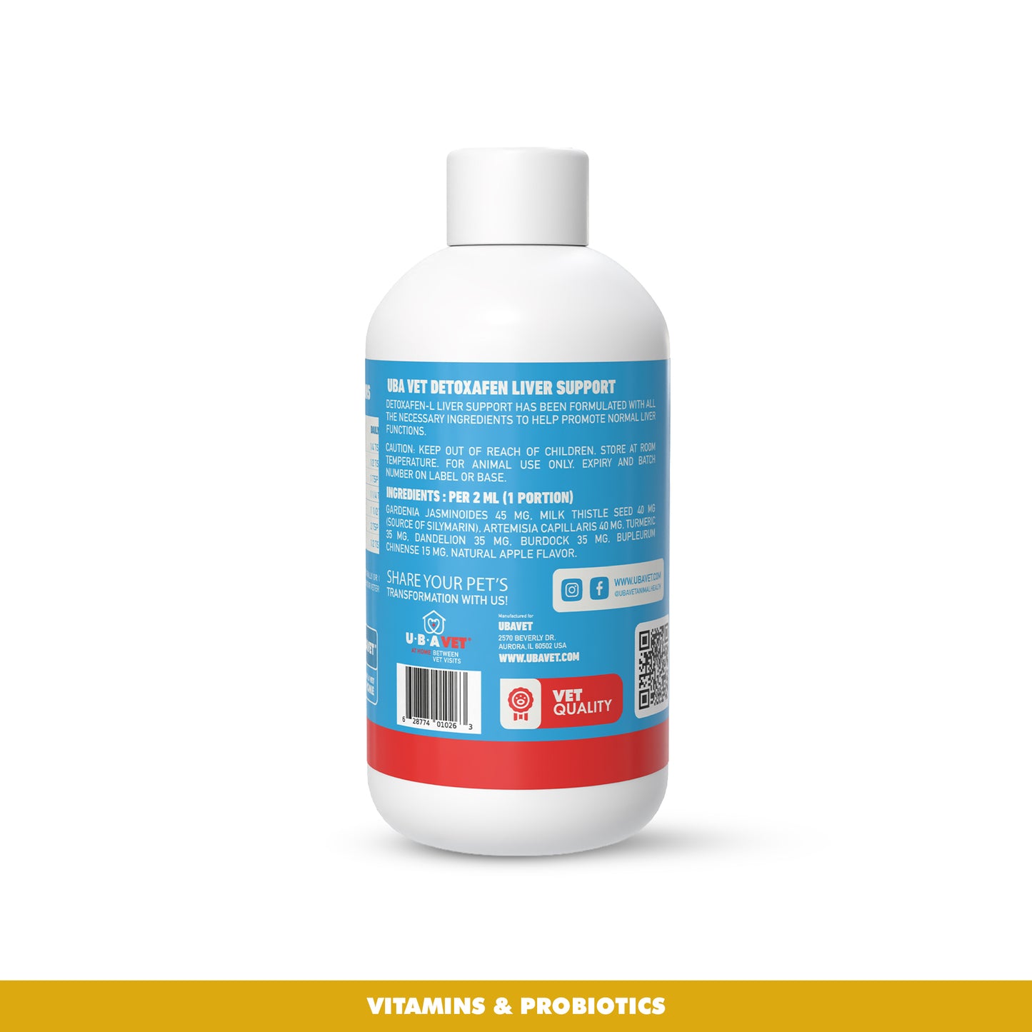 DETOXAFEN-L Liver Support Liquid 8 fl.oz. For Dogs and Cats