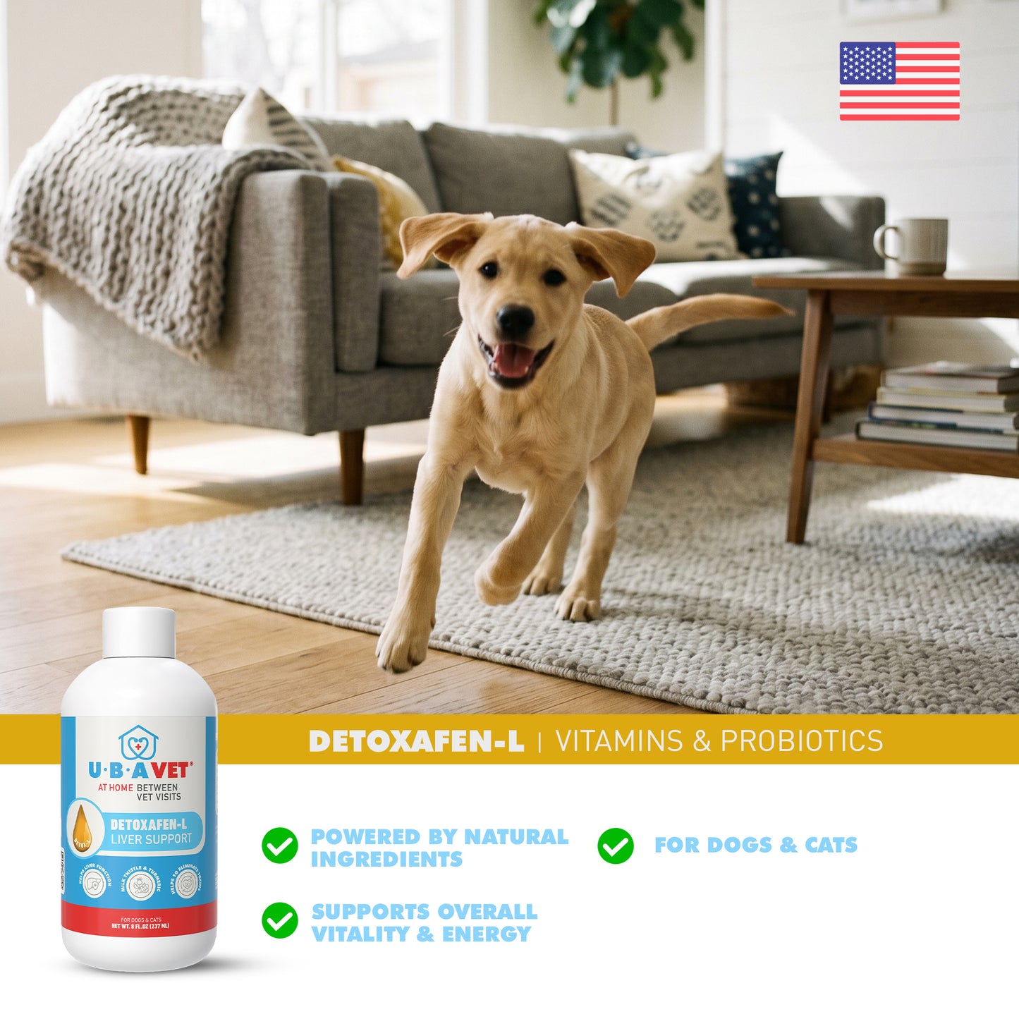 DETOXAFEN-L Liver Support Liquid 8 fl.oz. For Dogs and Cats