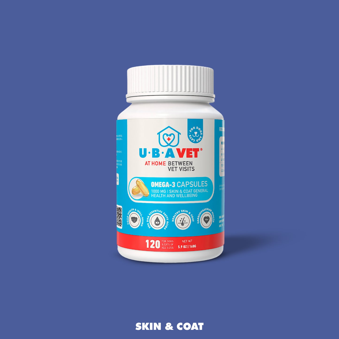 Omega-3 Skin and Coat Capsules (120ct)