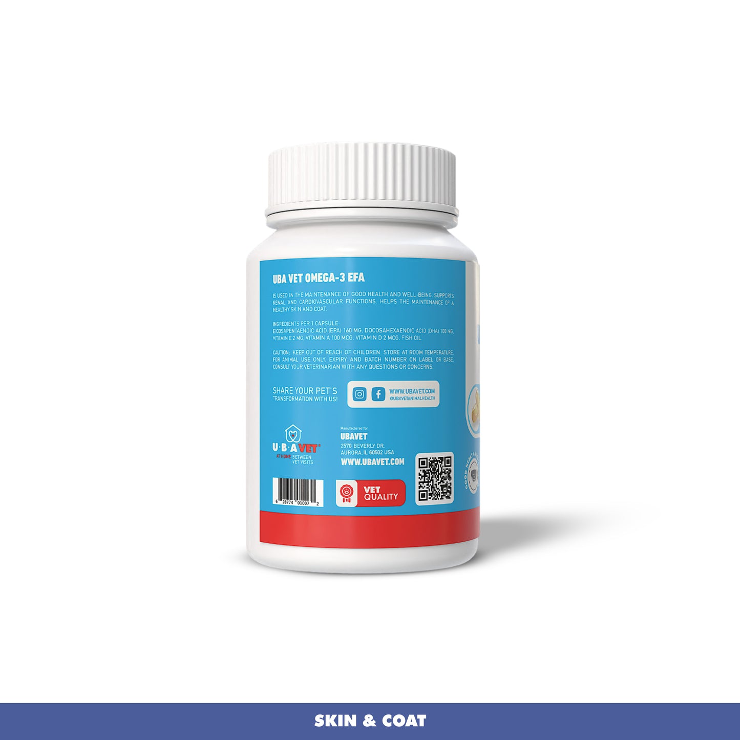 Omega-3 Skin and Coat Capsules (120ct)