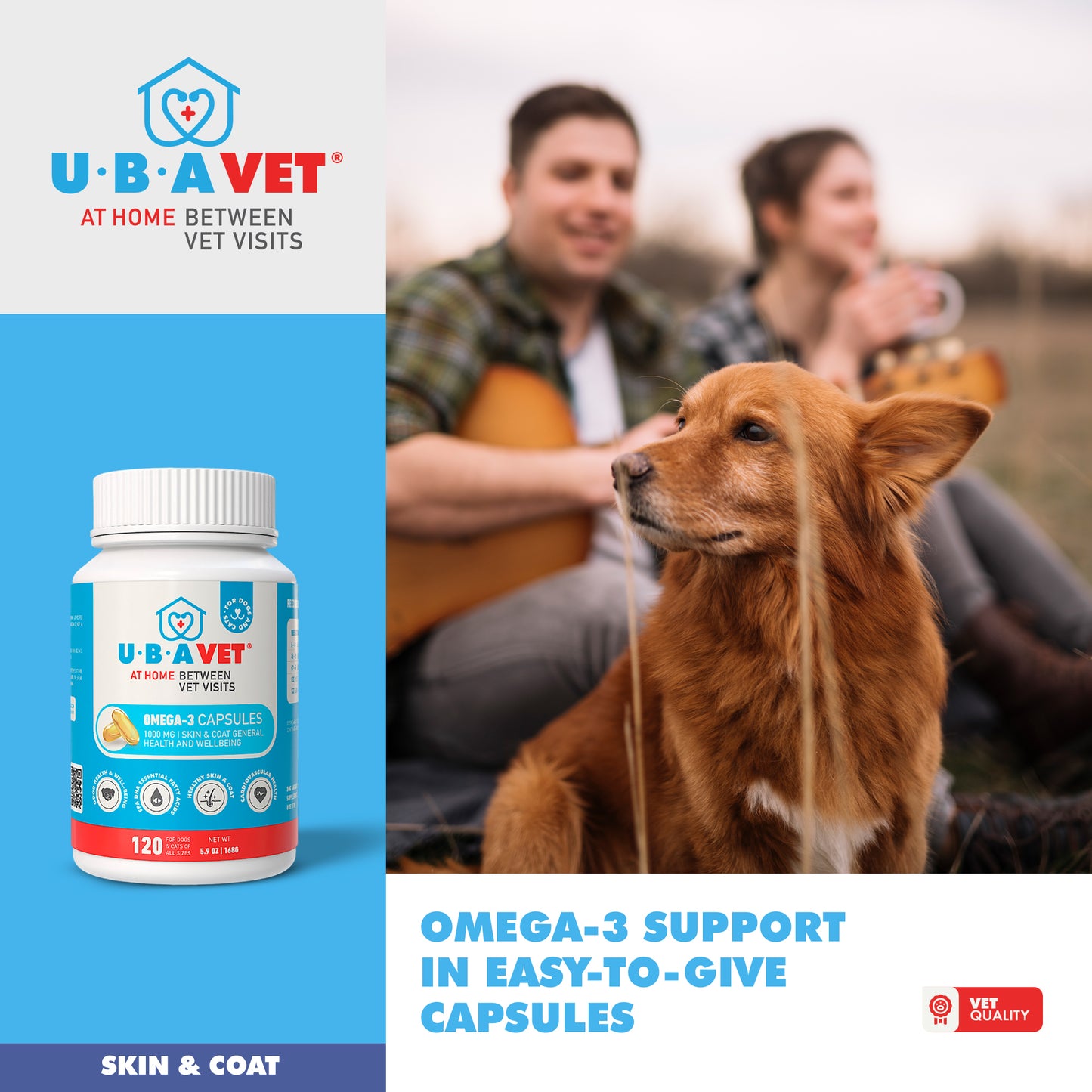 Omega-3 Skin and Coat Capsules (120ct)