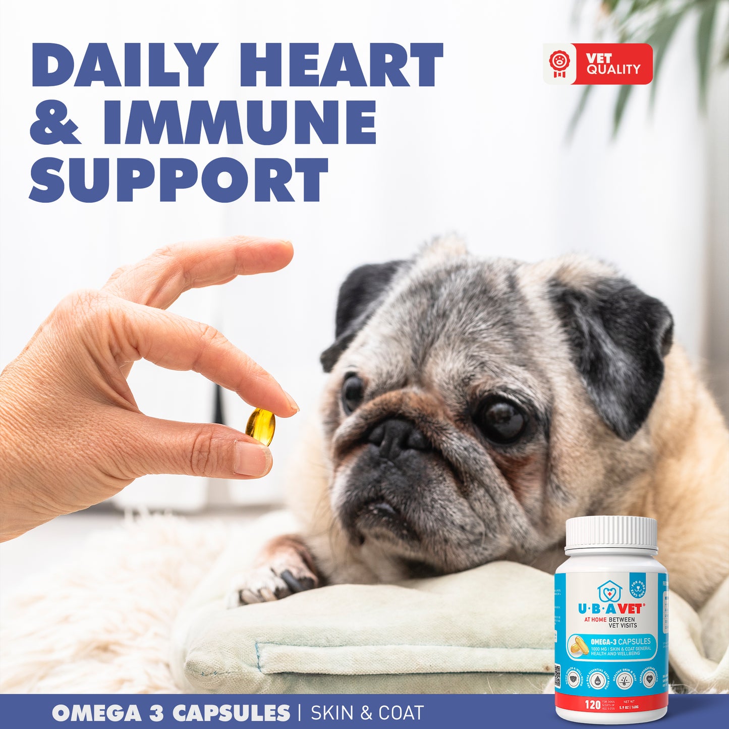 Omega-3 Skin and Coat Capsules (120ct)