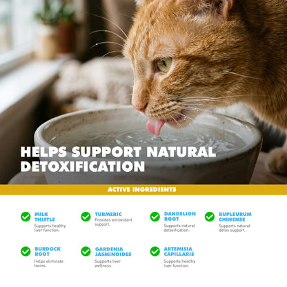 DETOXAFEN-L Liver Support Liquid 8 fl.oz. For Dogs and Cats